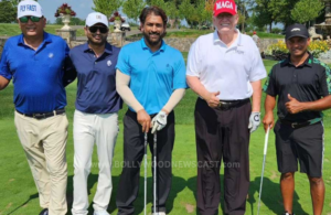 MS Dhoni and Former US President Donald Trump Share a Friendly Round of Golf